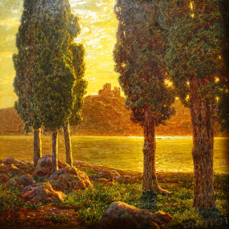 Sunset. 1921. Ivan Fedorovich Shultze (1874-1939).