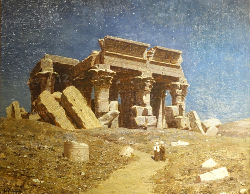 Ruined Temple at Kom Ombo. Egypt. 1927-1930. Ivan Fedorovich Shultze (1874-1939).