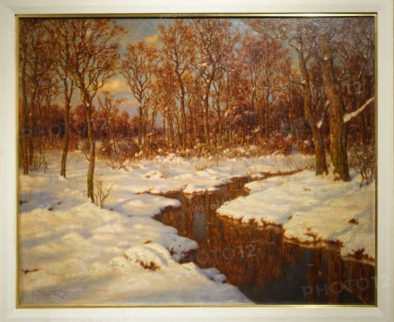 Forest River in Winter. 1924. Ivan Fedorovich Shultze (1874-1939).