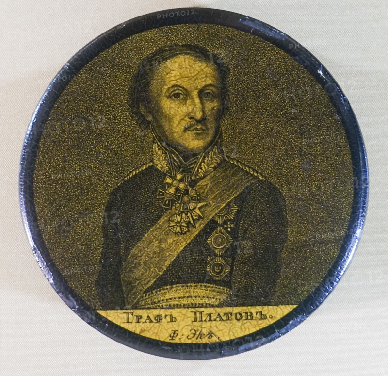Snuffbox with the Portrait of Ataman Matvey Platov. A. Eck factory