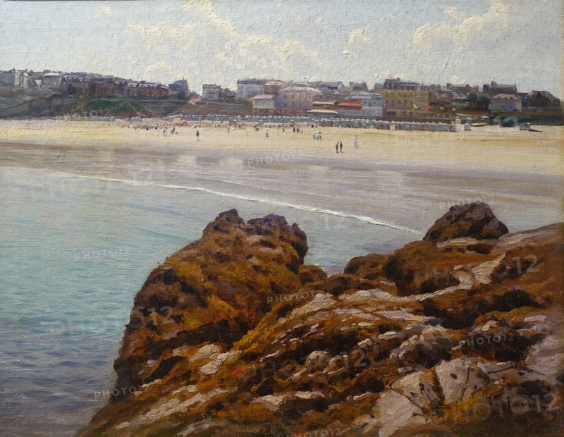 Krachkovsky Josef Evstafievich (1854-1915). Biarritz. View of the Hotel Du Palais. 1906.