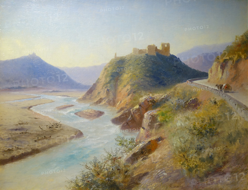 Kiselev Alexander Alexandrovich (1838-1911). View of the Aragvi River