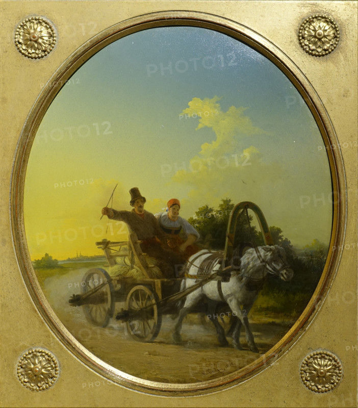 Beaudry Karl Friedrich  (1812-1894).  After the Harvest. 1856.