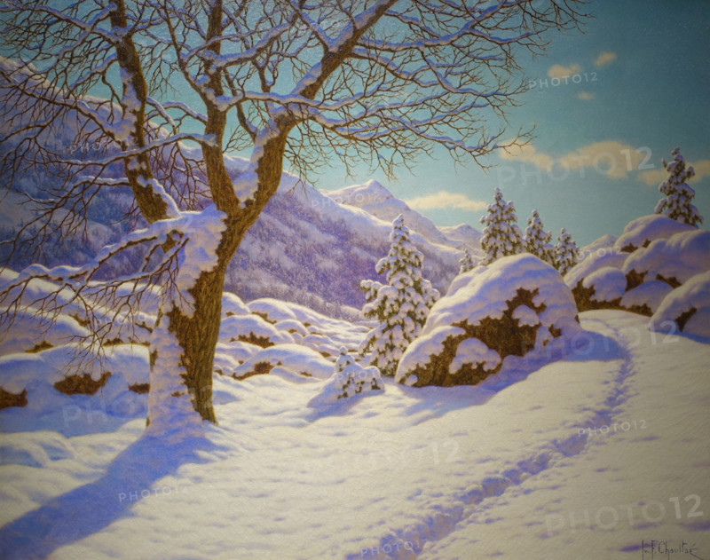 Snowy Peaks. Davos. Switzerland. 1930s. Ivan Fedorovich Shultze (1874-1939).