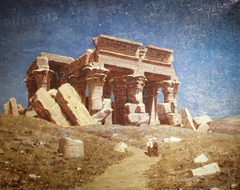 Destroyed Temple. Kom Ombo. Egypt. 1920s.