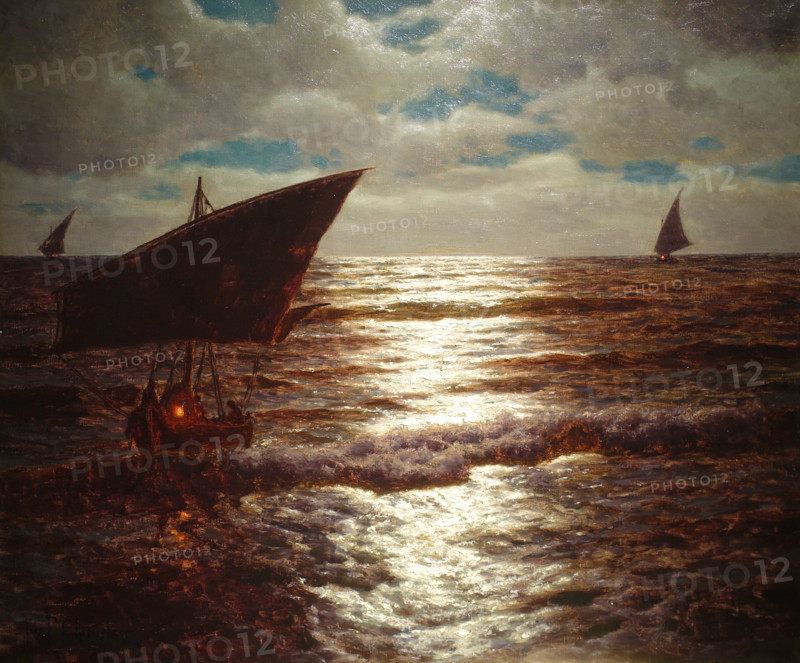 Seascape by Moonlight. 1923. Ivan Fedorovich Shultze (1874-1939).