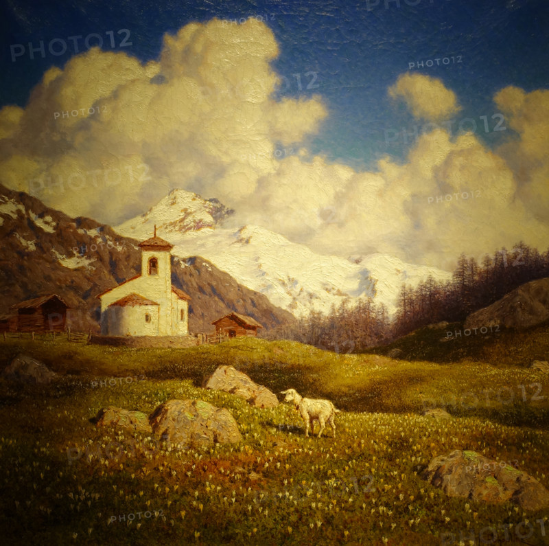 Spring in the Engadine. Switzerland. 1926-1927. Ivan Fedorovich Shultze (1874-1939).