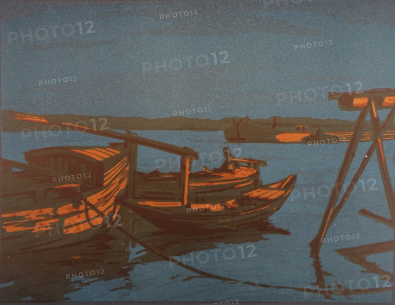 Twilight. Vadim Falileev (1879-1950). Early 20th century. Color lithography.