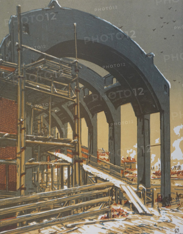 The Platform. Vadim Falileev (1879-1950). Early 20th century. Color lithography.