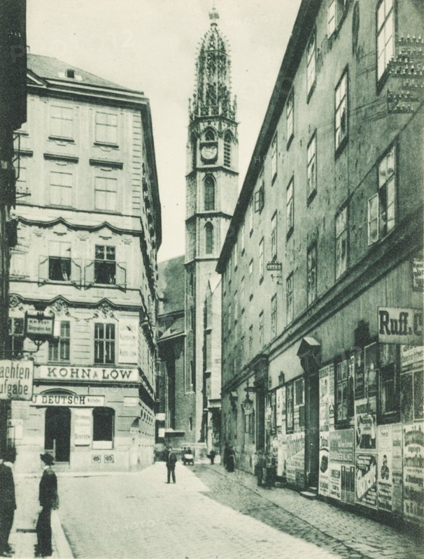 Austria, Salvatorgasse Street in Vienna