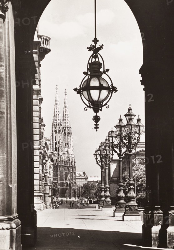 Austria, Vienna, View of the Votive Church