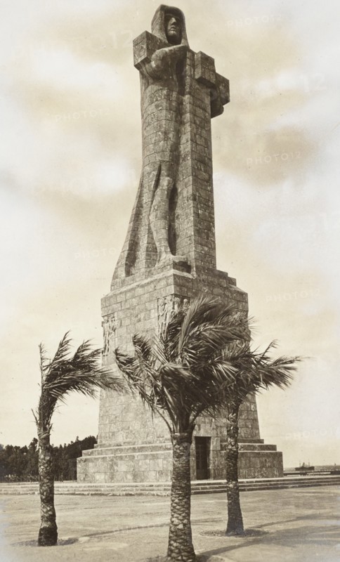 Huelva, View of Monument to Colombus, Spain