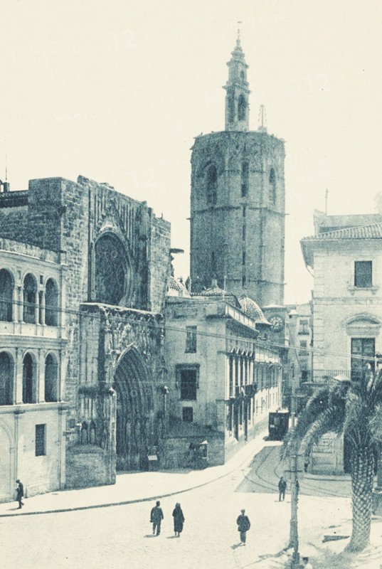 Valencia, Calle and Tower of Miguelete, Spain