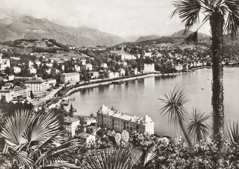 Lugano, Landscape Panoramic View, Switzerland