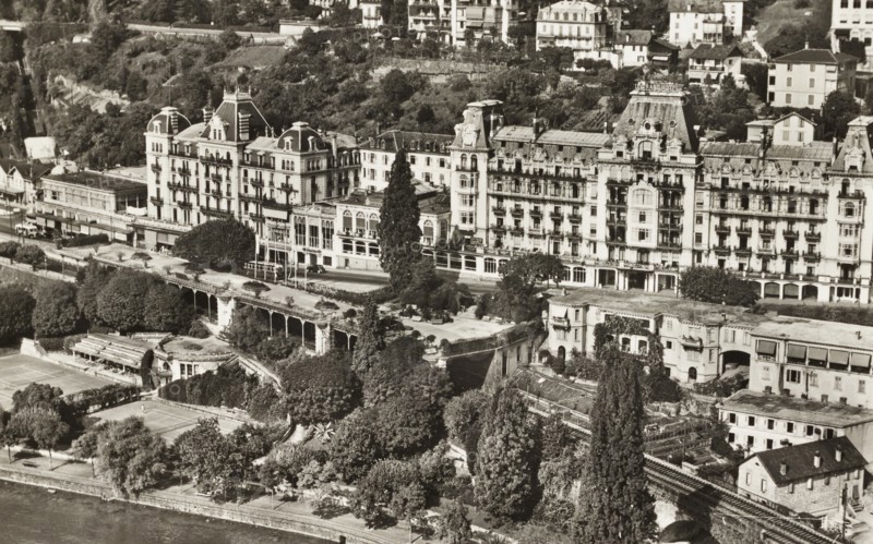 View of Grand Hotel in Montreaux