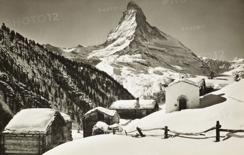Zermatt, Findeln with Matterhorn, Switzerland
