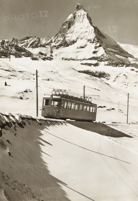 Gornergrat railway train, Zermatt, Switzerland