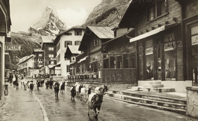 Street of Zermatt, Switzerland