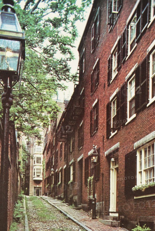 Acorn Street on Beacon Hill Boston Massachusetts