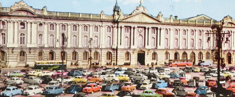 France, Toulouse, View of the City Hall and the Theatre