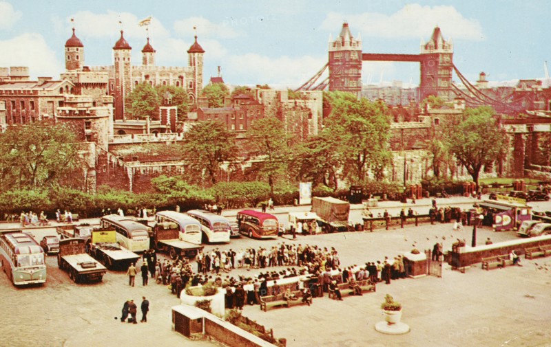 United Kingdom, London, Tower and Tower Bridge
