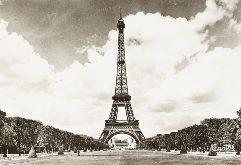 France, Paris, Eiffel Tower and Champ de Mars