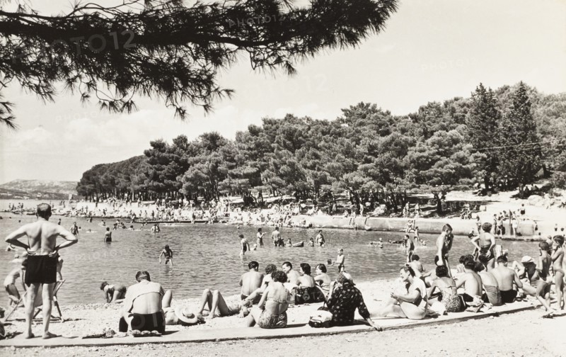 Croatia, Soline Beach in Biograd na moru, old zadar