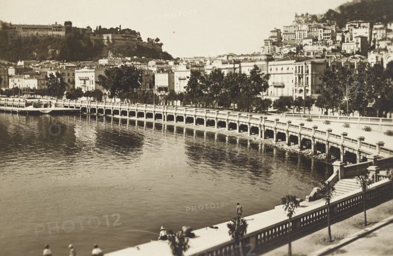 Monaco Port Hercule and the promenade of the Condamine district