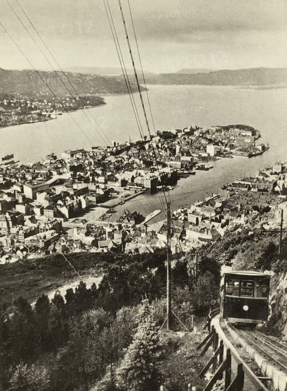 Bergen Floibanen, Cabel Car, Mount Floyen