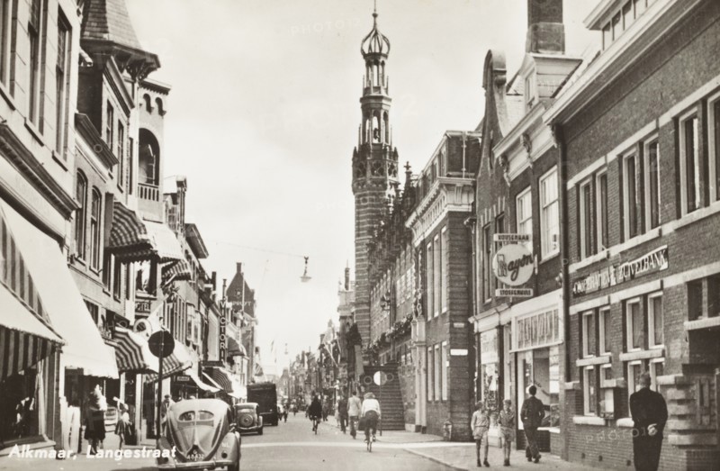 Langestraat, main street in Alkmaar, the Netherlands