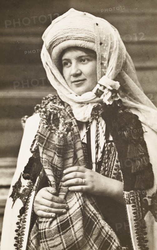 Young woman in Transylvanian costume, Romania