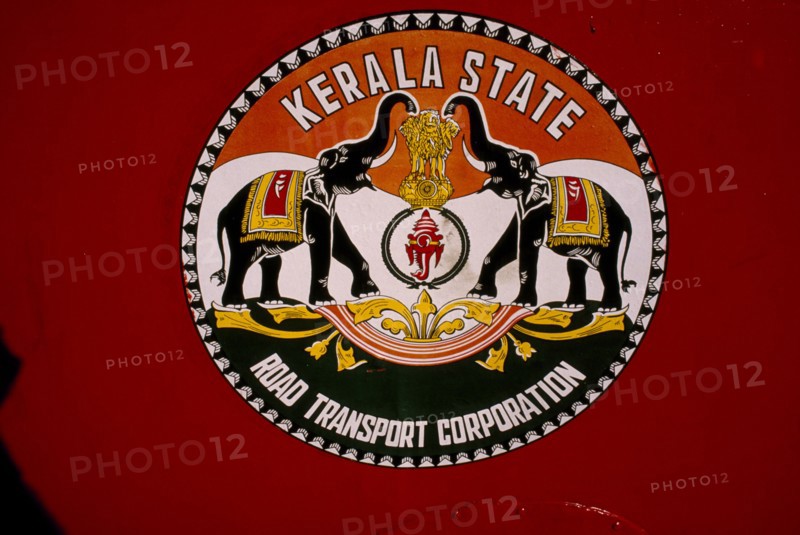 INDIA, Kerala, Transport, State crest of the Road Transport Corporation