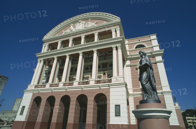 BRAZIL, Amazon, Manaus, The Opera House facade