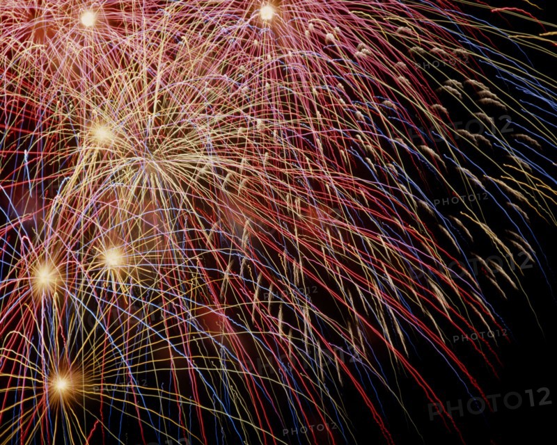 JAPAN, Fireworks, Hanabi Flowers of Fire fireworks designed to look like flowers