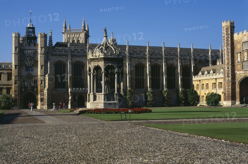 ENGLAND, Cambridgeshire, Cambridge, Trinity College exterior and grounds.