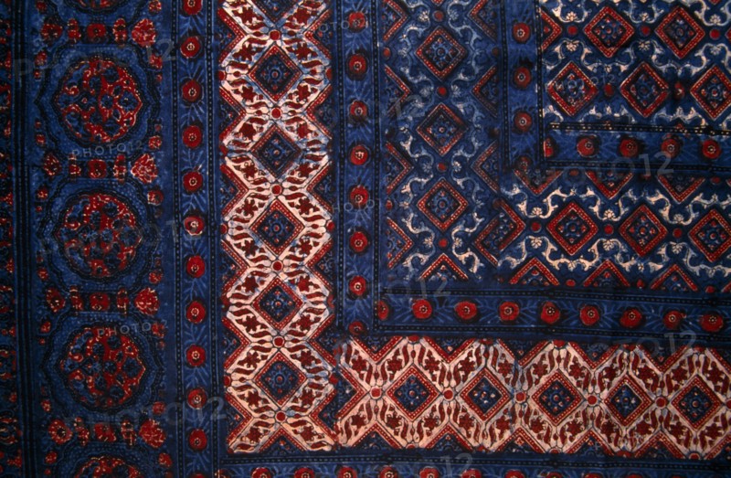 INDIA, Rajasthan, Block Printed material