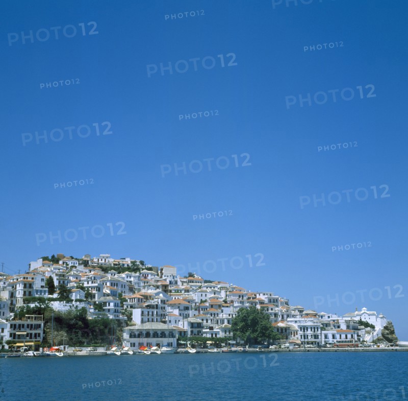 GREECE, Northern Sporades, Skopelos, View Across to Town