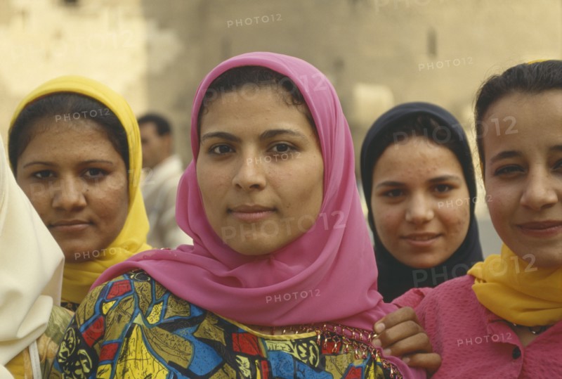 EGYPT, Cairo,  Portrait of Muslim Girls