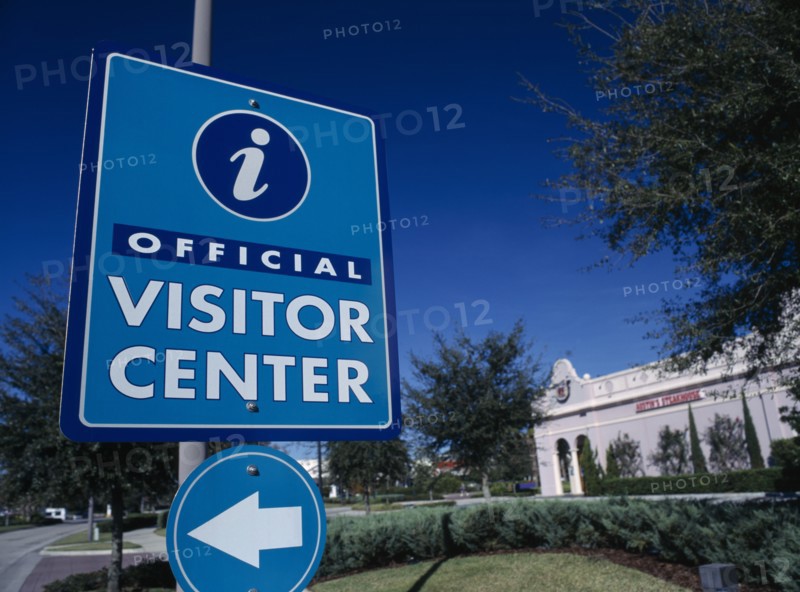 USA, Florida , Orlando,  International Drive. Official Visitor Center Sign