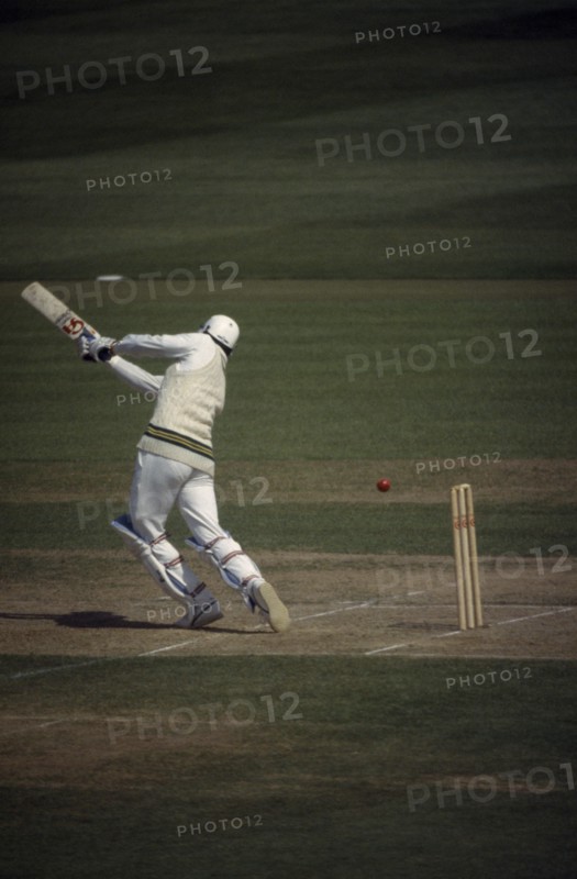 10085689 SPORT   Cricket  Pakistan Cricket Tour. Batter with ball traveling past him towards stumps