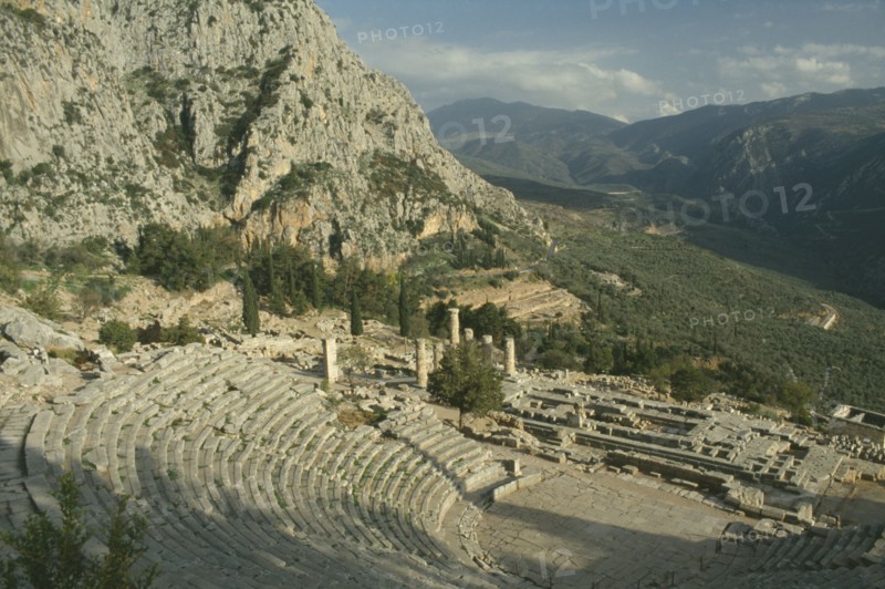 GREECE, Delphi,  Temple Of Apollo