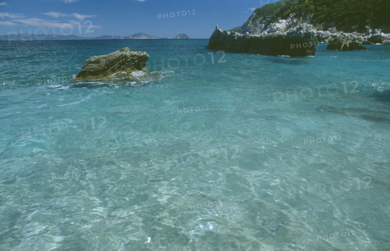 GREECE, Northern Sporades, Skolpelos, Clear waters & rocks