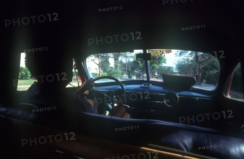 CUBA, Havana, Taxi Interior