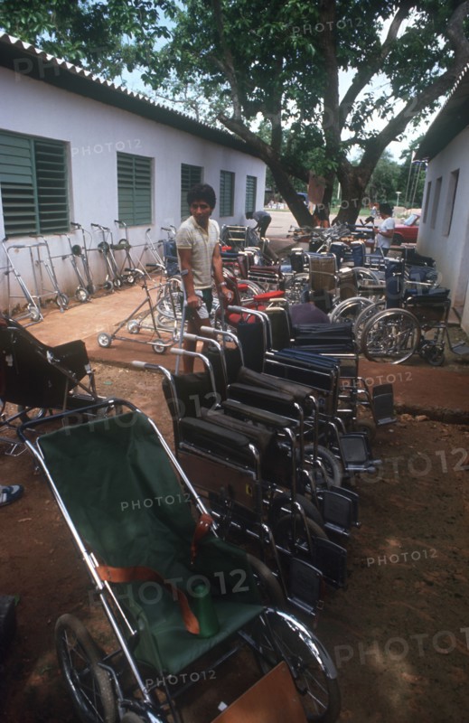 CUBA, Farabundomarti, Wheelchairs for amputees
