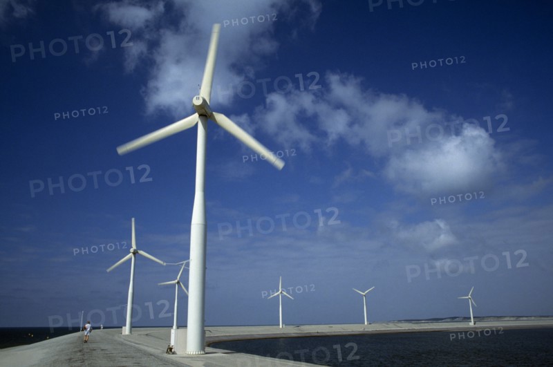 HOLLAND, Environment, Wind Power, Wind power turbines.