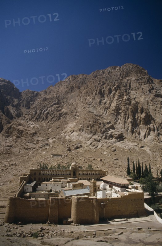EGYPT, Sinai, St Catherine’s Monastery, St Catherine's Greek Orthodox Monastery on Mount Sinai dating from 337 AD