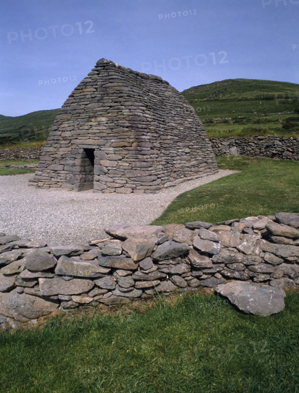 EIRE, County Kerry  , Dingle Peninsula, "Gallarus Oratory, eighth century stone chapel in the shape of an upturned boat."