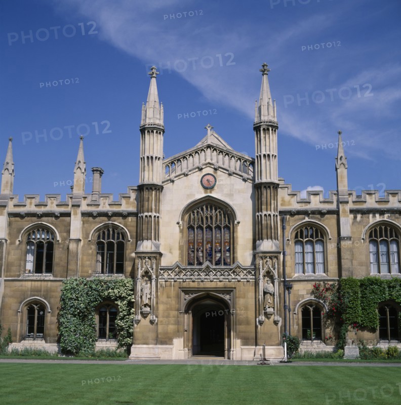 EDUCATION, University, Cambridge, Corpus Christi College exterior facade