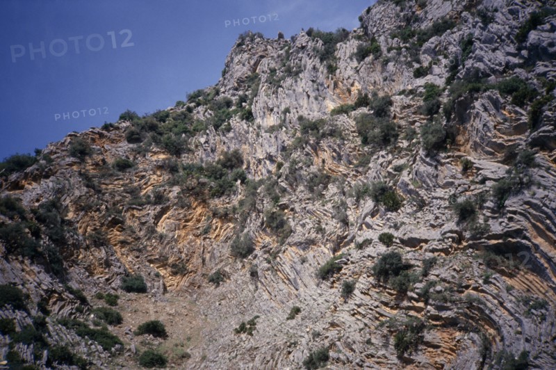 MOROCCO, Er Rif, Near Chechaouen, Rock formations in the Atlas Mountains