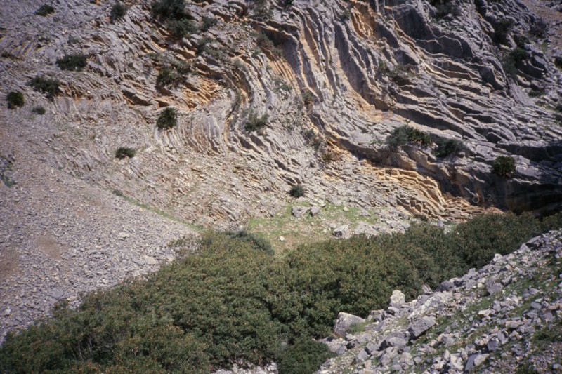 MOROCCO, Atlas Mountains, Er Rif, Near Chechaouen. Rock formations